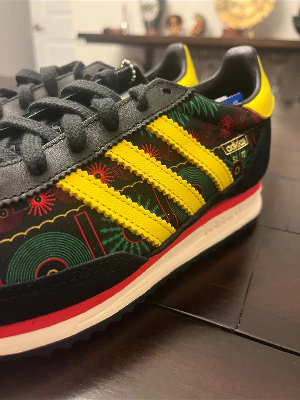 Adidas SL72 RS Jamaica Bob Marley Shoes Sneakers Reggae Mens Sz 5.5 / Womens 6.5